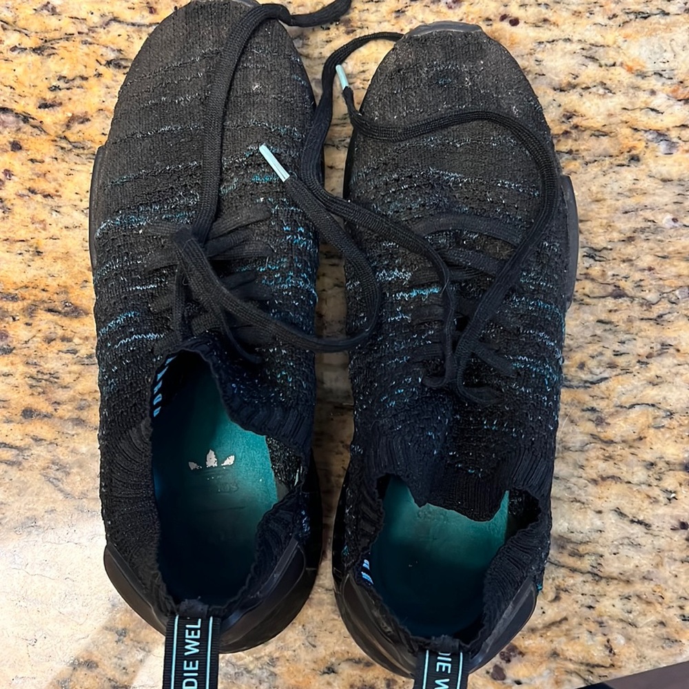 Black Adidas NMD shoes size 12